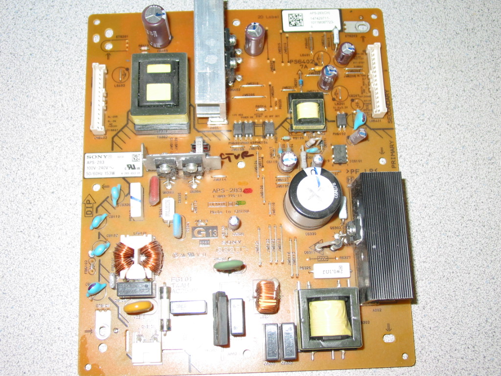 Sony Power Aps 283 1 883 775 11 For Sony Kdl 32bx420 Kdl 32bx320