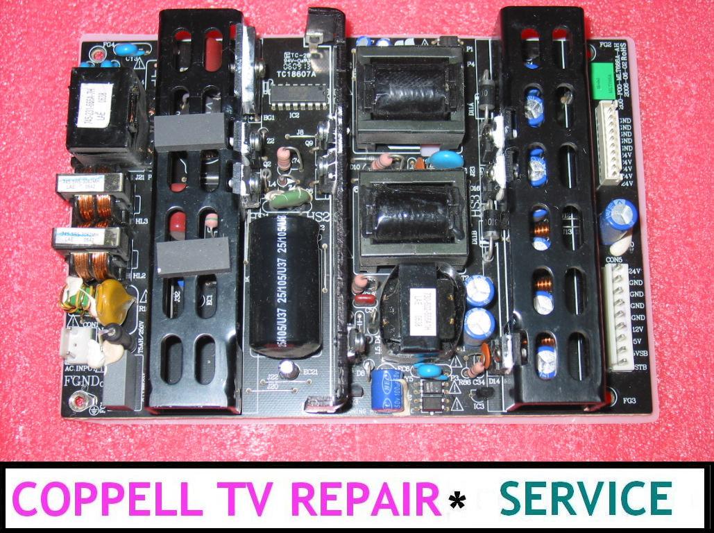 ELEMENT ELCPO321 POWER SUPPLY BOARD REPAIR SERVICE Coppell TV Repair LLC