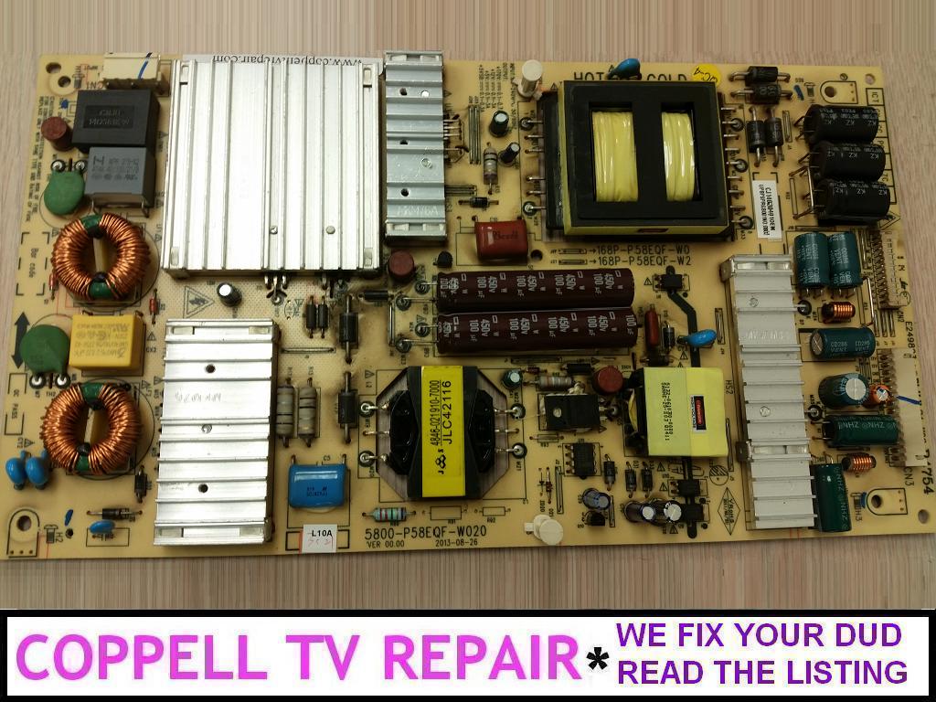 Repair service for Philips 58PFL4609/F7 58PFL4909/F7 power UPBPSPRGB001 / 5800P58EQFW020