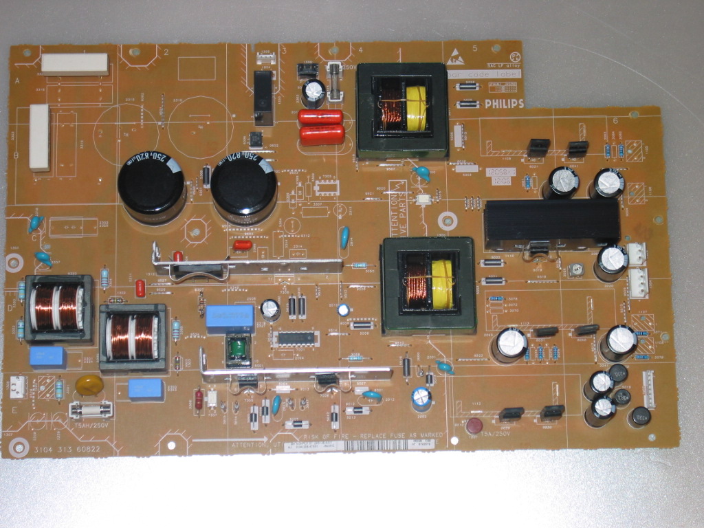 Philips 310432847531 / 310431360822 power supply board repair service Coppell TV Repair LLC