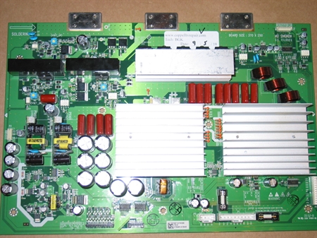Picture of Repair service for HP PL5060N YSUS board 1032302-HS problem - no image, flashing display or no power after loud pop