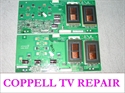 Picture of Sanyo DP42848 P42848-00 backlight inverters replacement for dark screen, no image problem