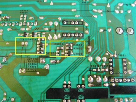 Picture of PSPF411701A SAMSUNG POWER SUPPLY BOARD REPAIR KIT FOR THE Va TRACT