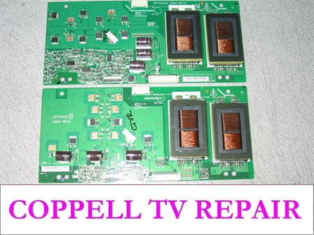 Picture of Polaroid TLX-04244B backlight inverters replacement for dark screen, no image problem
