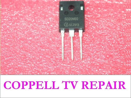 Picture of Power MOSFET transistor by Infineon - SD20N60