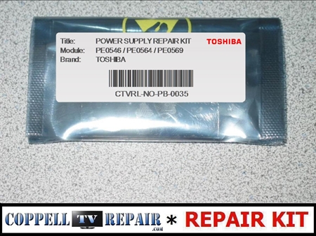 Picture of PE0546A / PE0546B, PE0564A / PE0564B, PE0569A TOSHIBA POWER SUPPLY REPAIR KIT