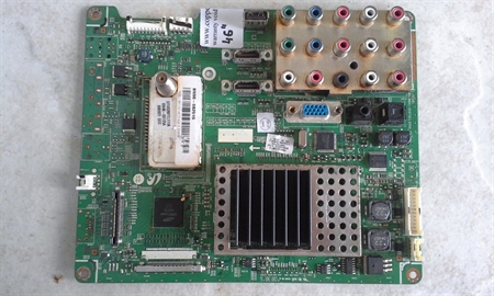 Picture of Repair service for Samsung LN46A530P1FXZA main board  BN97-02714A / BN94-02132J  / BN96-08251K / BN96-08251G causing TV power cycling, failure to power on or loud screeching