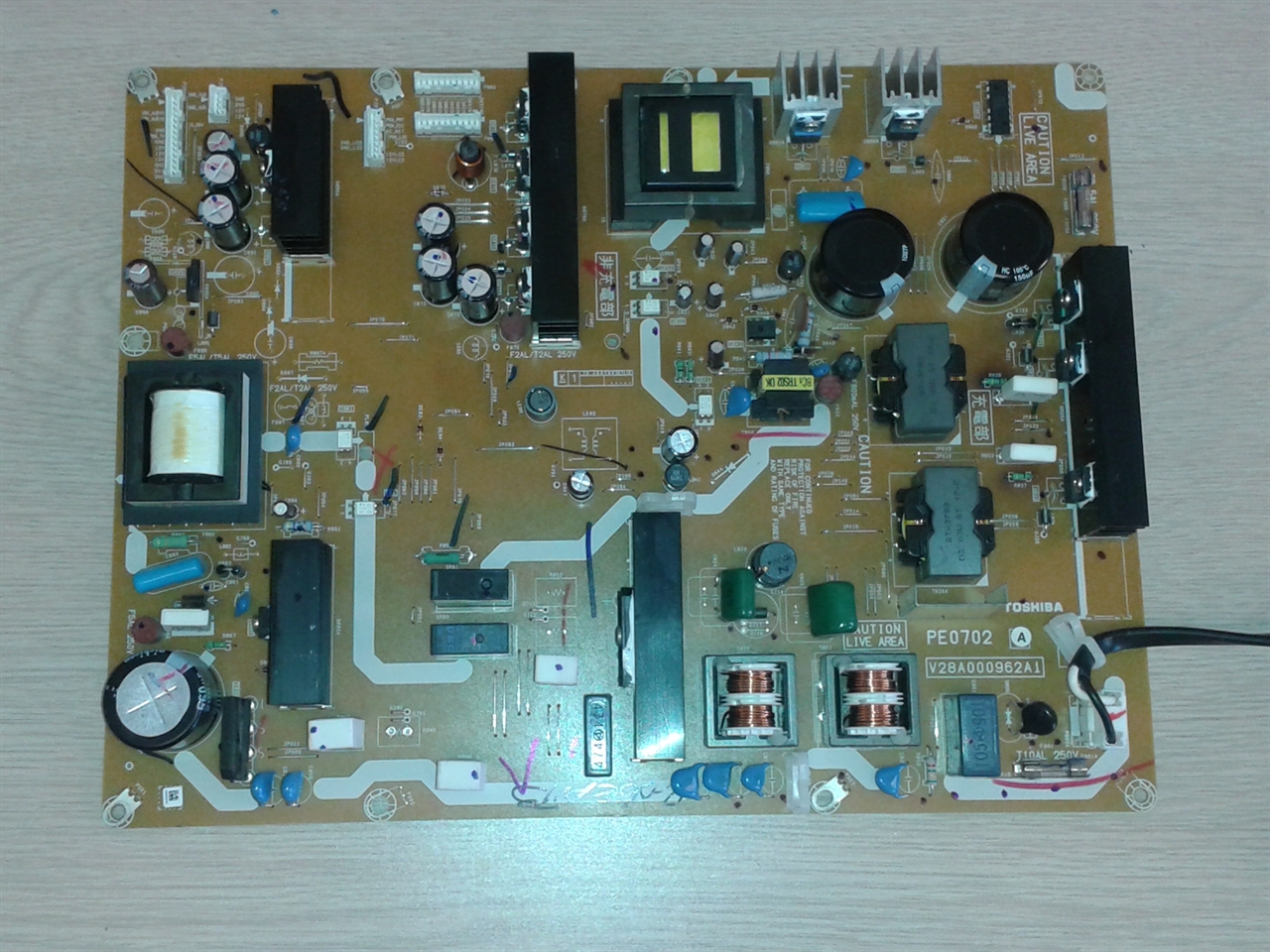 Toshiba 52XV645U power supply board - serviced, tested, $50 credit