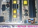 Picture of Repair service for LG 50PC1DRA-UA power faulty supply board causing power cycling, shutdown or totally dead TV