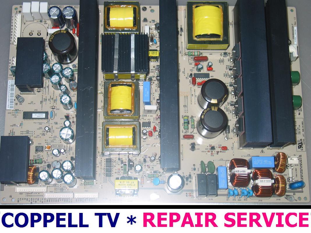 Repair service for LG 50PC3DUD power faulty supply board causing power