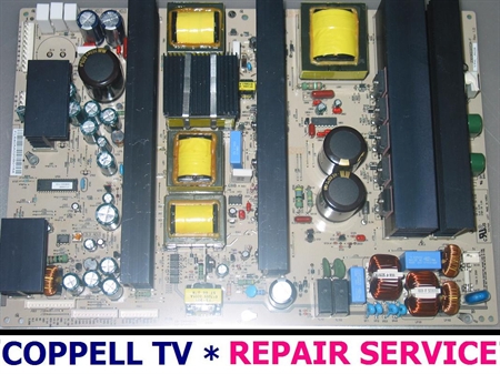 Picture of Repair service for LG 50PC3D-UC power faulty supply board causing power cycling, shutdown or totally dead TV