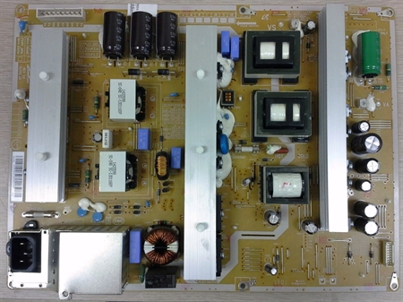 Picture of Samsung PN64F5300AFXZA power supply BN44-00618A repair service for dead TV, intermitent shutdowns etc.