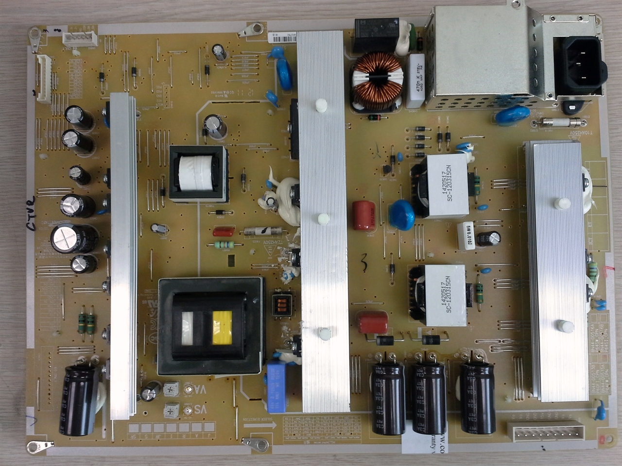 Repair service Samsung PN60E6500EFXZA / PN60E6500EF power supply board causing dead or failing