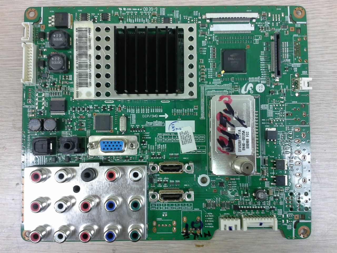 Repair service for Samsung LN46A630M1FXZA LCD TV main boad BN9702474D / BN9402079D causing