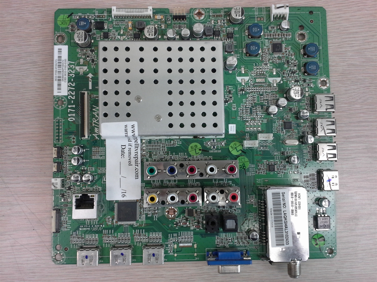 Vizio XVT323SV main board 363211820150 / 363211820395 serviced