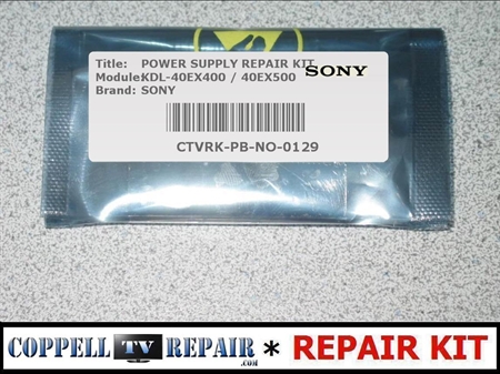 Picture of Repair kit for SONY KDL-40EX400, KDL-40EX500, KDL-32EX500 power supply APS-254 4-281-977-01 - 2,6 or 7 blinks error codes