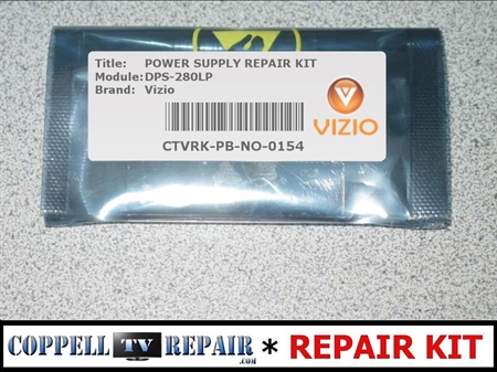 Picture of Repair kit for Vizio VO47LFHDTV30A power supply  0500-0407-0680 / DPS-280LP totally dead, no +5V standby voltage problem