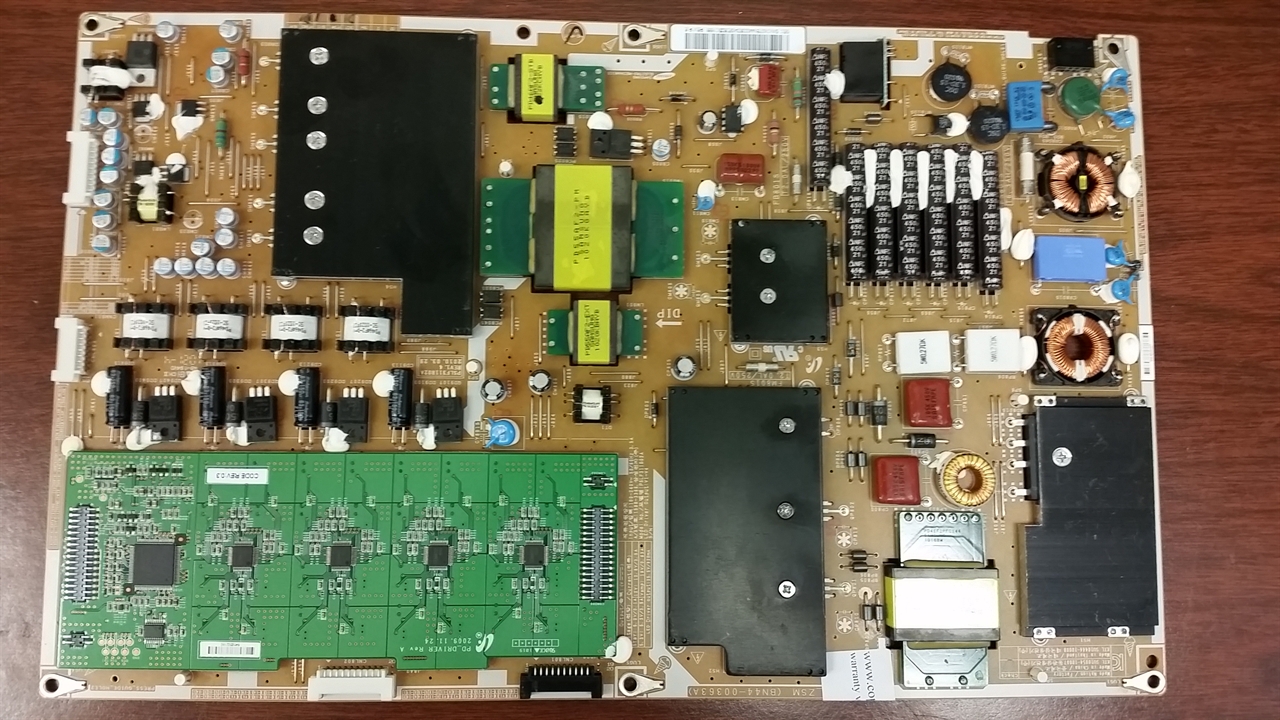 Repair service for Samsung UN55C8000XFXZA power supply BN4400363A / PD55AF2_ZSM causing dead or