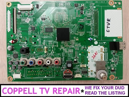 Picture of Repair service for LG 60PN5000-UA main board EBT62753701 / 62753701 - dead TV, stuck on logo, no HDMI, no image, no sound etc.