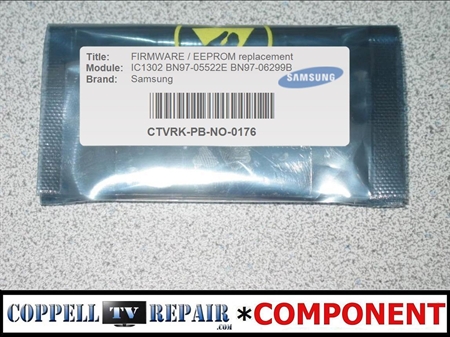 Picture of EEPROM / NAND FLASH IC1302 K9GAG08U0E FOR SAMSUNG PN51D6500DFXZA / PN51D6500 - NEW, PROGRAMMED, TESTED