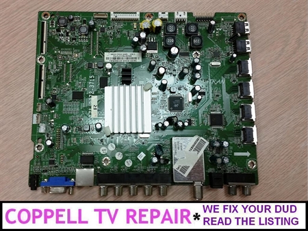 Picture of Repair service for Vizio M550SV main board 3655-0342-0150 / 3655-0342-0395 / 0171-2272-3714 causing dead TV, hung on Vizio splash screen, slow response, no sound or no HDMI