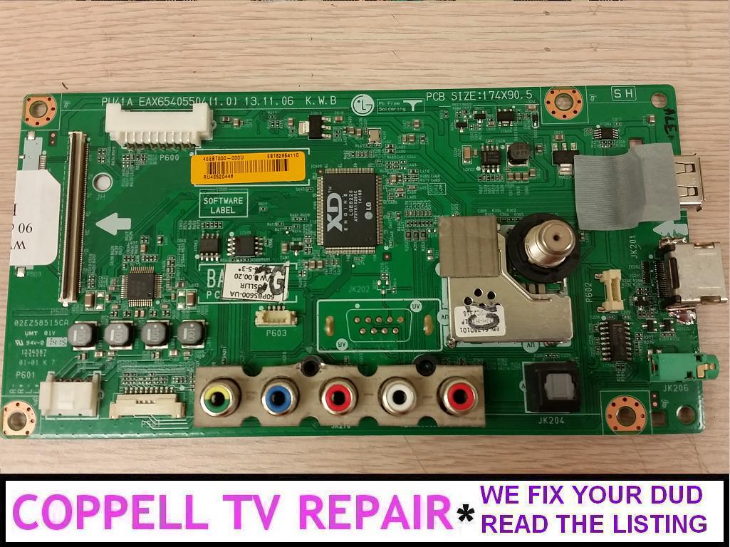 Repair service for LG 60PB5600UA main board EBT62864110 / EBT62854215