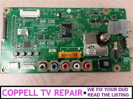 Picture of Repair service for LG 50PB560B-UA.BUSLLJR main board EBT62854104 - broken HDMI port, HDMI not working, not powering etc. problems
