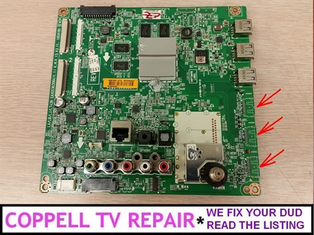 Picture of Repair service for LG 47LB6500-UM main board broken HDMI ports (board EBT62975104 and others)