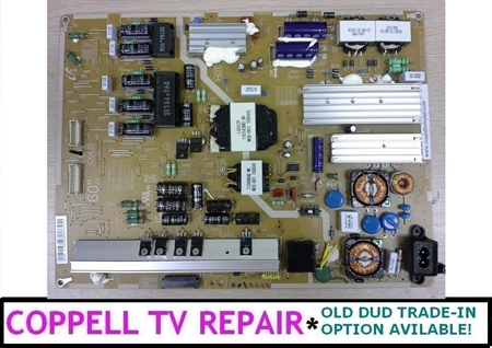 Picture of BN44-00630A power supply board for Samsung UN60F7100AFXZA, UN60F7050AFXZA - upgraded, tested , $70 credit for old dud