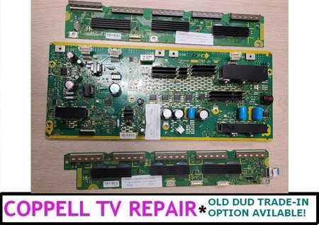 Picture of Panasonic TC-P55ST30 7 blinks failure repair kit TNPA5351 + TNPA5340 + TNPA5341 - serviced, tested, $70 credit for old duds