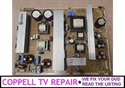 Picture of Repair service for Samsung BN44-00331A / BN44-00332A power supply board caysing dead TV, intermitent shutdowns etc.