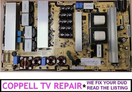 Picture of Repair service for Samsung PN64F8500AFXZA power board BN44-00603A / PSPF881503A /  P64PF_DSM (dead TV, intermittent shutdown etc.)